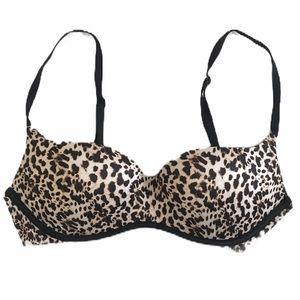 Victoria’s Secret Balconet Leopard Print Bra